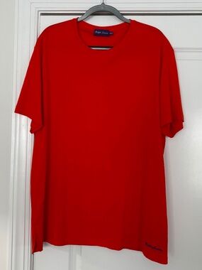 Ralph Lauren Purple Label Orange Short Sleeve T-Shirt